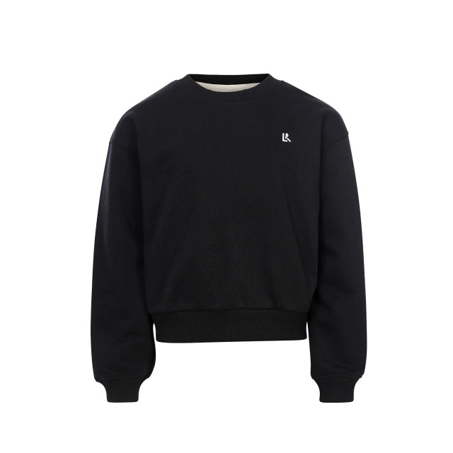 Looxs Revolution Sweater logo backprint black voor meisjes in de kleur 2433-5320-099 large