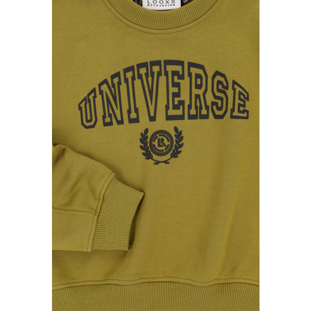 Looxs Revolution Sweater moss universe voor meisjes in de kleur 2433-5318-342 large