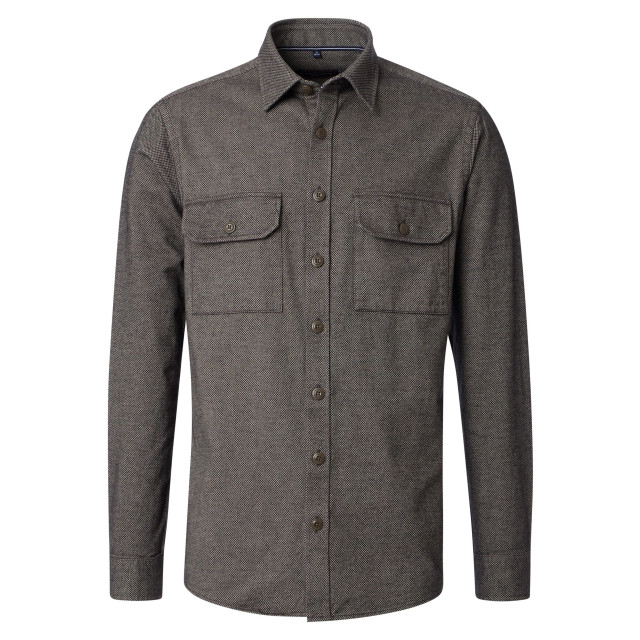 Casamoda Heren overshirt 444311700 200 brown Overhemd 444311700 200Brown large