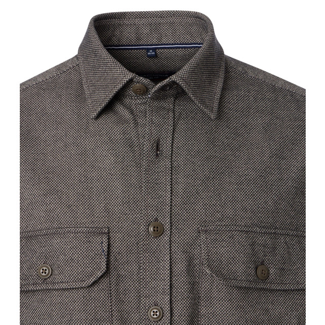 Casamoda Heren overshirt 444311700 200 brown Overhemd 444311700 200Brown large