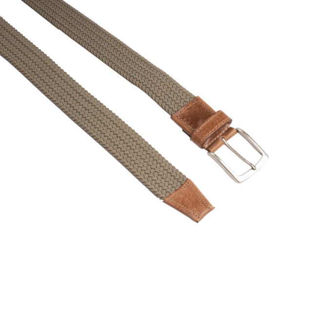 PRESLY & SUN Naturel kleurige elastische riem  -  ps35-24 025 025 Naturel/PS35-24 large