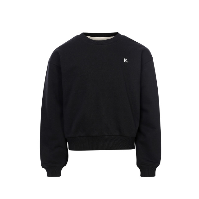 Looxs Revolution Sweater logo backprint black voor meisjes in de kleur 2433-5320-099 large