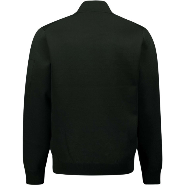 No Excess Cardigan 2 colour double knit black 25210920-020 large