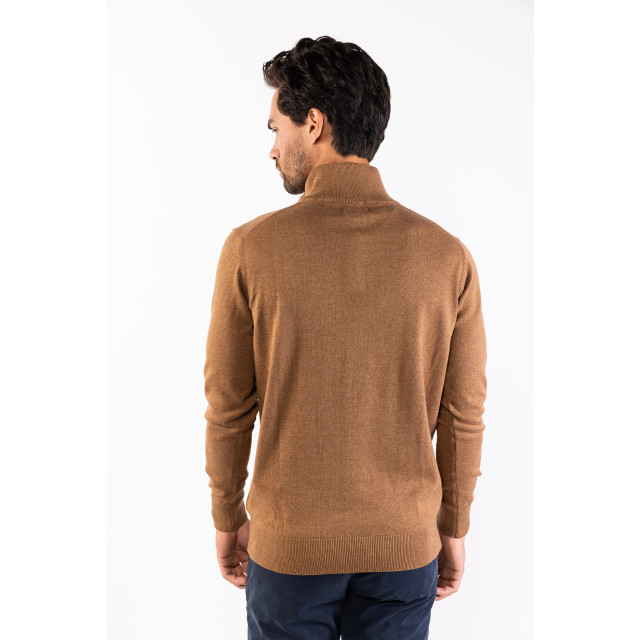 PRESLY & SUN Lewis zip knitted pullover PS-LEWIS-CAM-L large