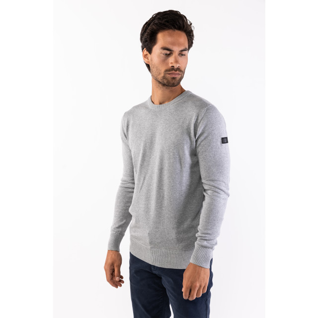 PRESLY & SUN Will r-neck knitted pullover PS-WILL-GRY-XXL large