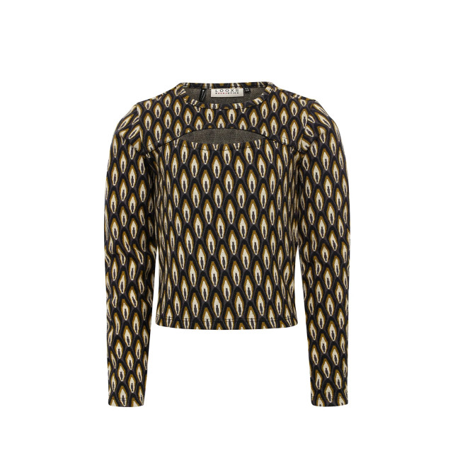 Looxs Revolution Fancy top graphic print en keyhole voor meisjes in de kleur 2433-5480-305 large