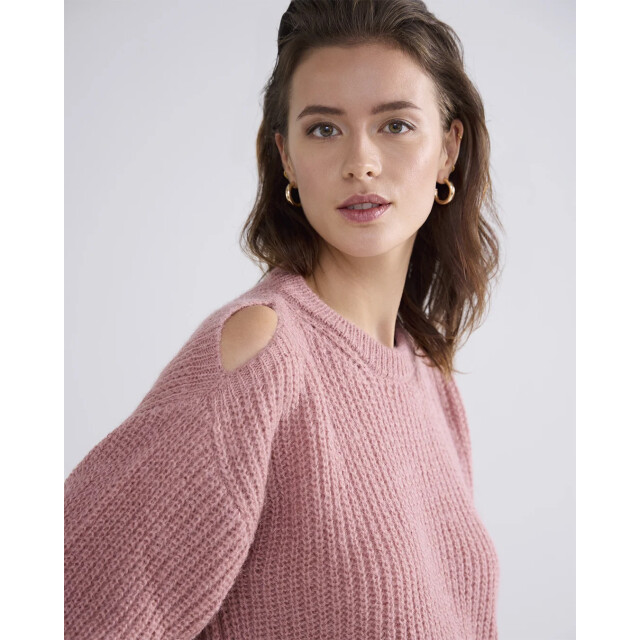 Summum 7s5876-8016 554 bare shoulder sweater airy alpaca blend knit antiquepink 7s5876-8016 554 large
