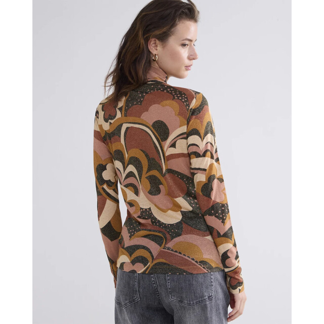 Summum 3s5071-30657 120 top ls turtle neck big flower on sparkle jersey multicolour 3s5071-30657 120 large