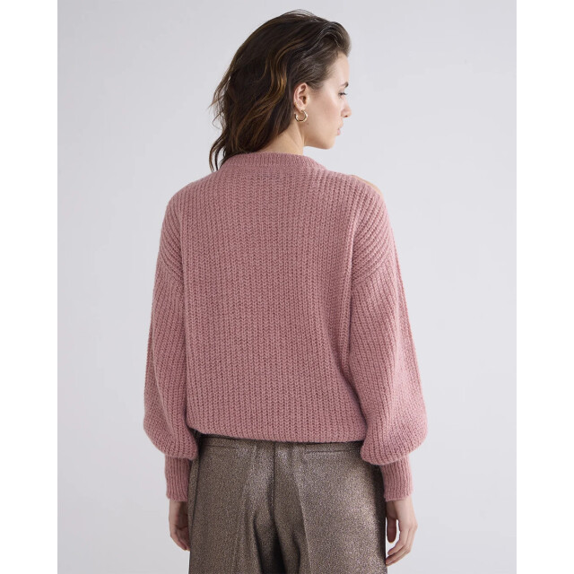 Summum 7s5876-8016 554 bare shoulder sweater airy alpaca blend knit antiquepink 7s5876-8016 554 large