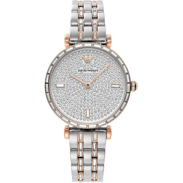 Emporio Armani Staal quartz dames horloge Emporio Armani Zilver Staal Quartz Dames Horloge large