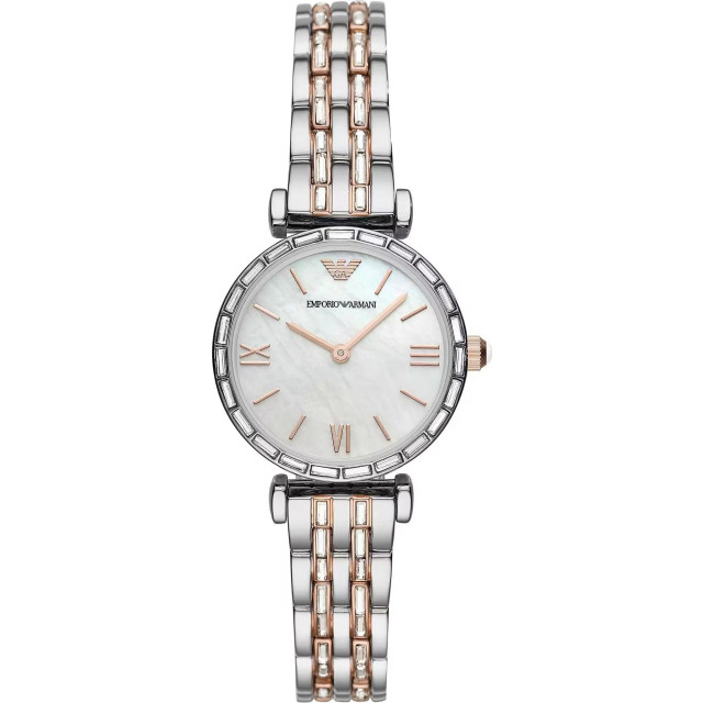 Emporio Armani Staal quartz dames horloge Emporio Armani Zilver Staal Quartz Dames Horloge large