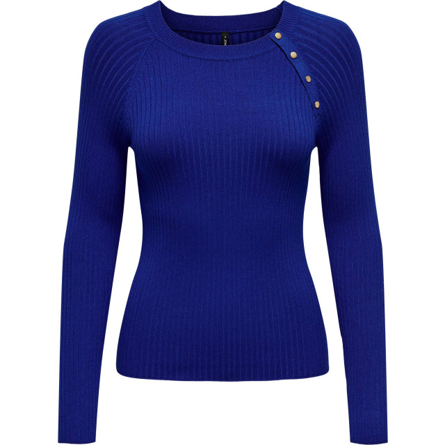 Only Onlmeddi ls button detail o-neck sodalite blue 15324606-220190 large Only Onlmeddi ls button detail o-neck sodalite blue 15324606-220190 large