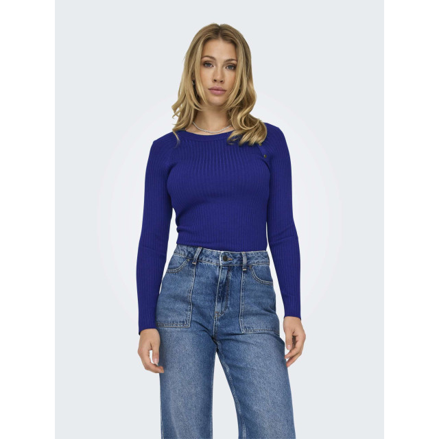 Only Onlmeddi ls button detail o-neck sodalite blue 15324606-220190 large Only Onlmeddi ls button detail o-neck sodalite blue 15324606-220190 large