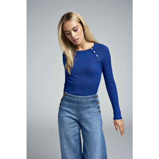Only Onlmeddi ls button detail o-neck sodalite blue 15324606-220190 large Only Onlmeddi ls button detail o-neck sodalite blue 15324606-220190 large