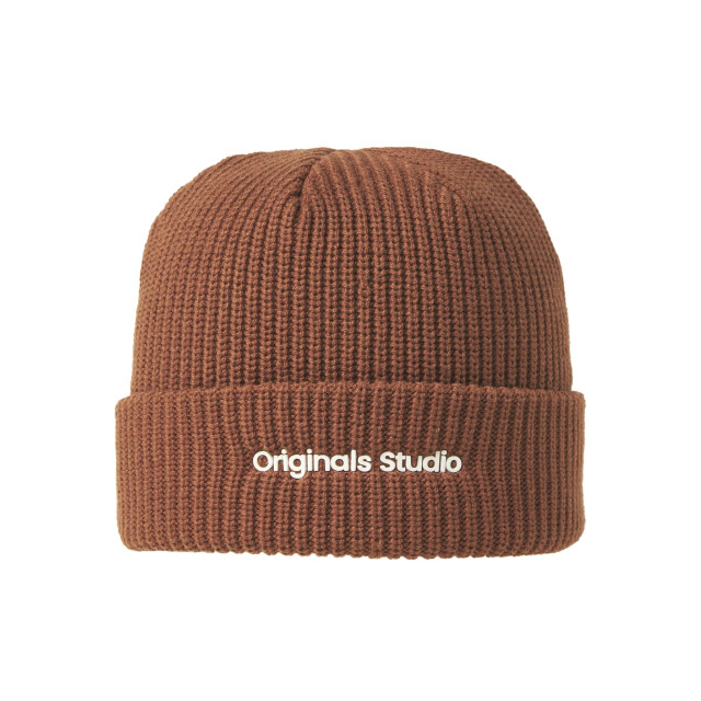 Jack & Jones Heren muts jacvesterbro beanie brandy brown 12261001 large Jack & Jones Heren muts jacvesterbro beanie brandy brown 12261001 large