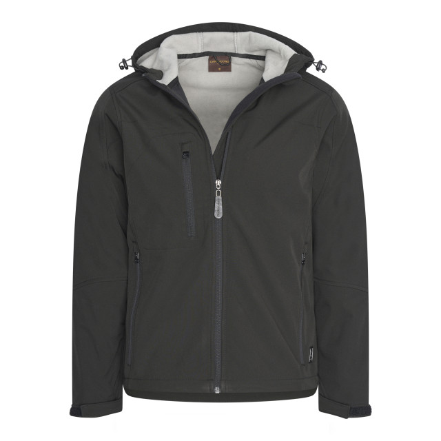 Cappuccino Italia Softshell hood jacket black cap-sof-ho-blk-XXL large