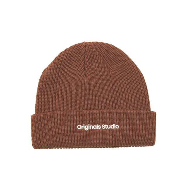 Jack & Jones Heren muts jacvesterbro beanie brandy brown 12261001 large Jack & Jones Heren muts jacvesterbro beanie brandy brown 12261001 large