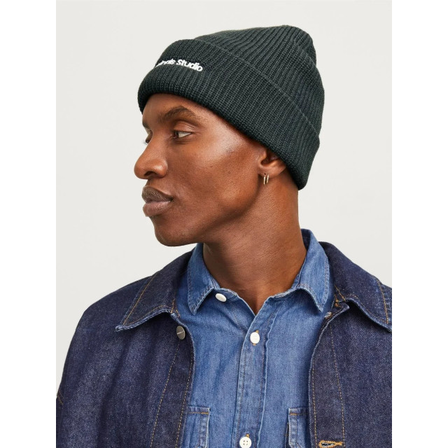 Jack & Jones Heren muts jacvesterbro beanie forest river 12261001 large Jack & Jones Heren muts jacvesterbro beanie forest river 12261001 large