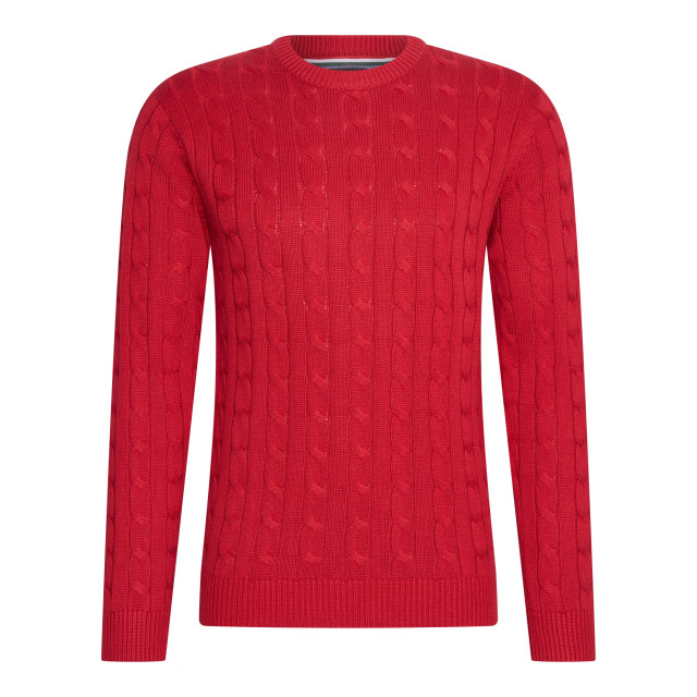 Cappuccino Italia Cable pullover cap-cable-red-XXL large