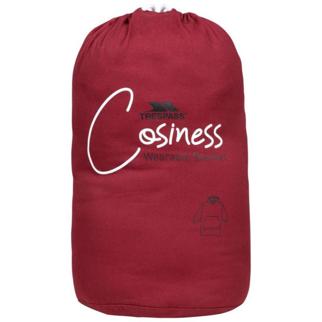 Trespass Uniseks volwassen knusse oversized hoodie deken UTTP6208_darkcherry large