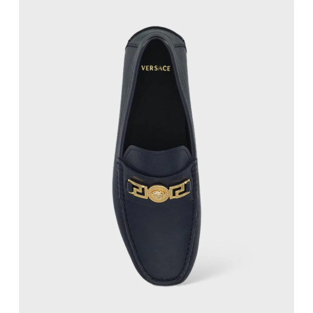 Versace Kalfsleren loafers Versace Kalfsleren Loafers Blauw large