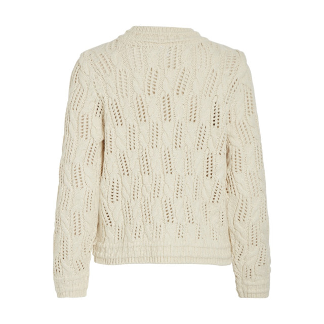 Vila Viovirina o-neck ls detail knit top ecru 4219.03.0691 large