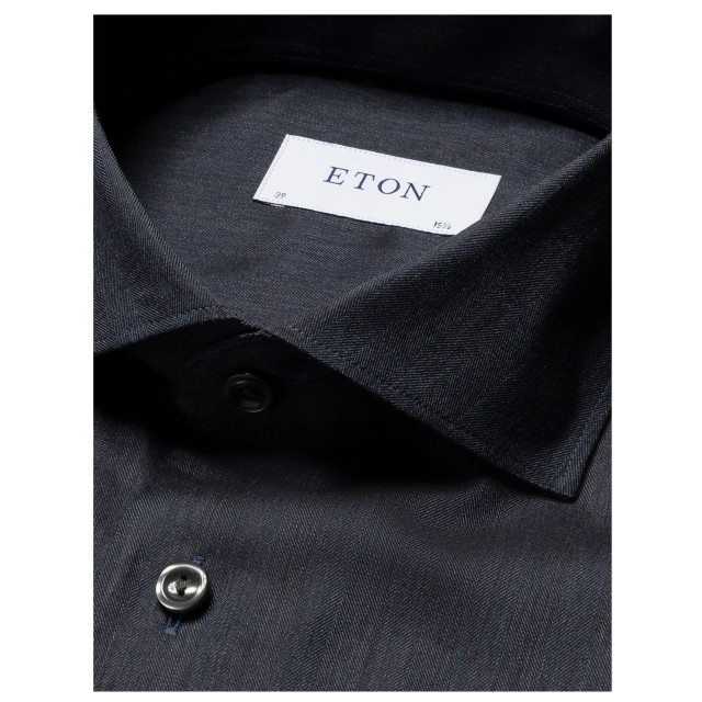 Eton Herringbone wrinkle free flannel shirt lange mouw overhemden 100012184 100012184 large