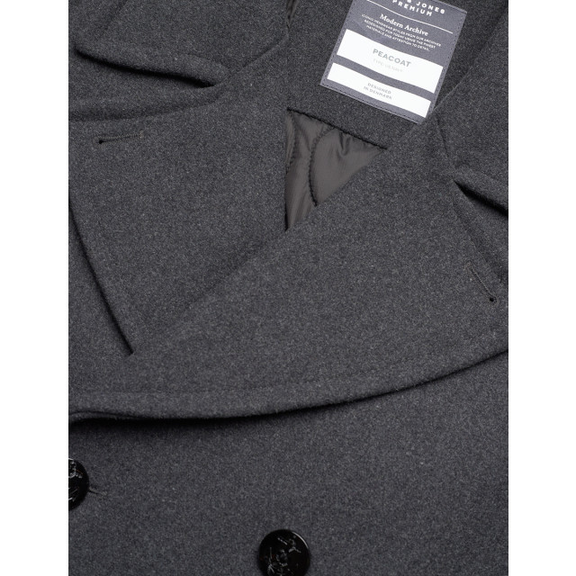 Jack & Jones Captain wool peacoat jacket 12239479-DAR-M large