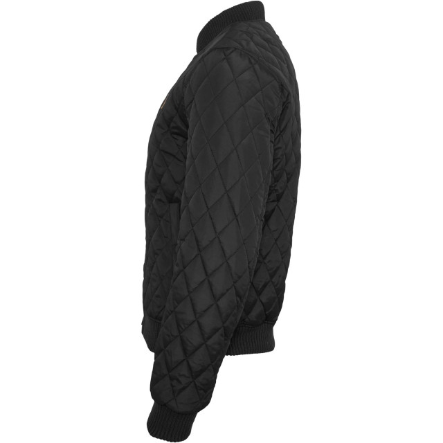 Urban Classics Heren diamond nylon gewatteerd jasje UTTN634_black large