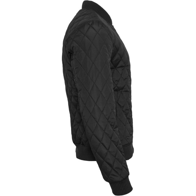 Urban Classics Heren diamond nylon gewatteerd jasje UTTN634_black large