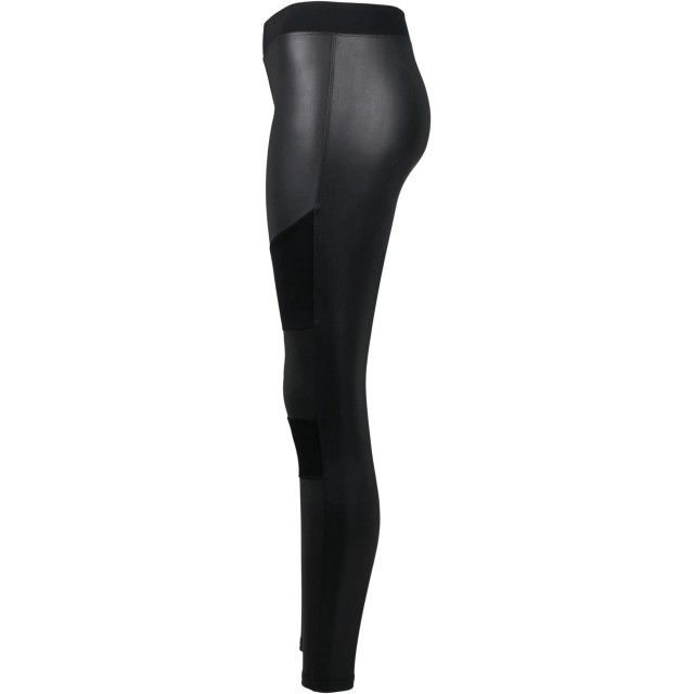 Urban Classics Dames kunstleren technische legging UTTN644_black large