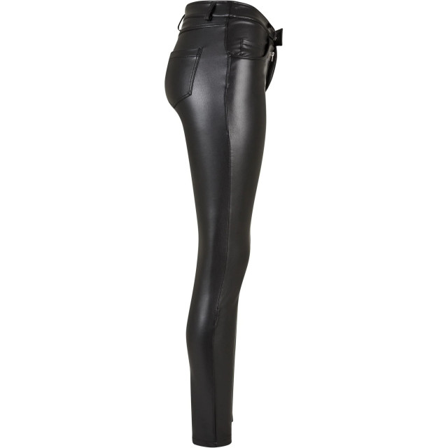 Urban Classics Dames synthetisch leren broek mid rise UTTN786_black large