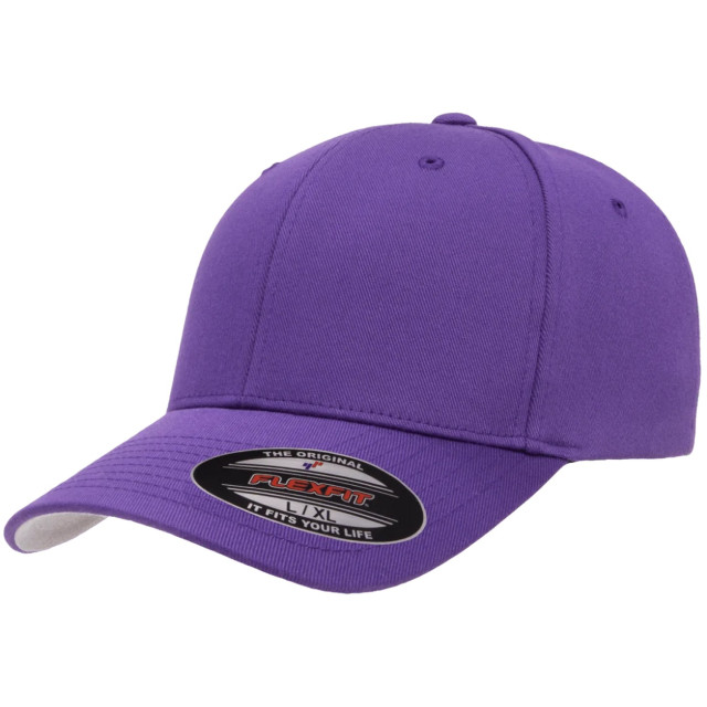 Flexfit Wollig gekamde baseballpet UTTN1488_purple large