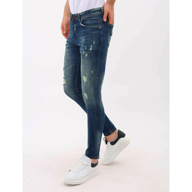 Mario Morato Spijkerbroek met gaten slim fit stretch mm MM-S-1979/102 large