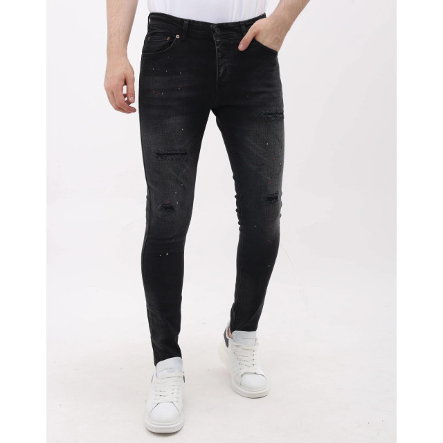Mario Morato Slim fit ripped jeans met verfspatten mm MM-S-1979/116 large
