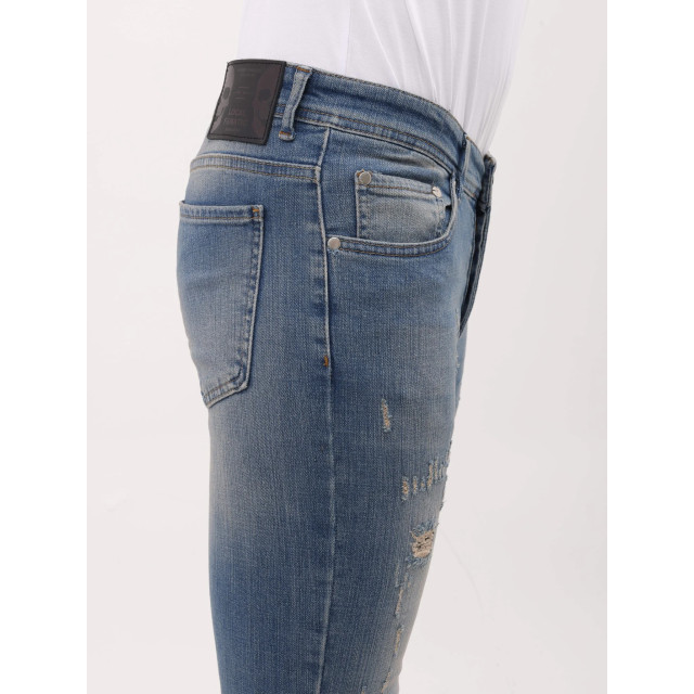 Mario Morato Sim fit stretch jeans met scheuren mm MM-S-1979/104 large