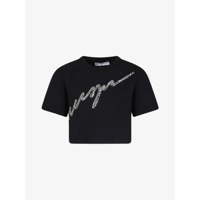 Msgm Meisjes shirt crop zwart F4MSJGTH116-110 large Msgm Meisjes shirt crop zwart F4MSJGTH116-110 large