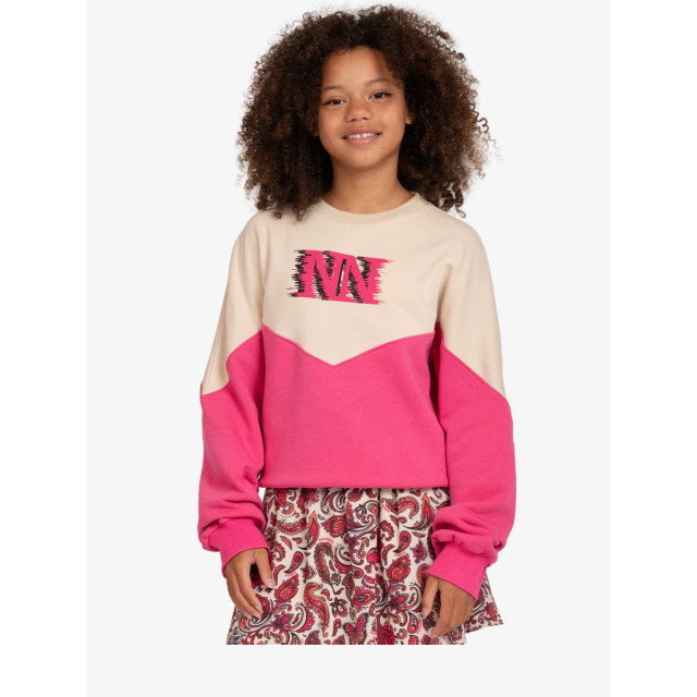 Nik & Nik Meisjes sweater two tone G-8-915-2404-3999 large