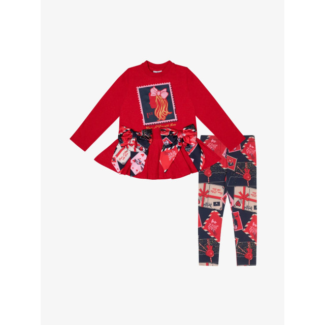 ADee Meisjes set legging reese red W242508-4500 large