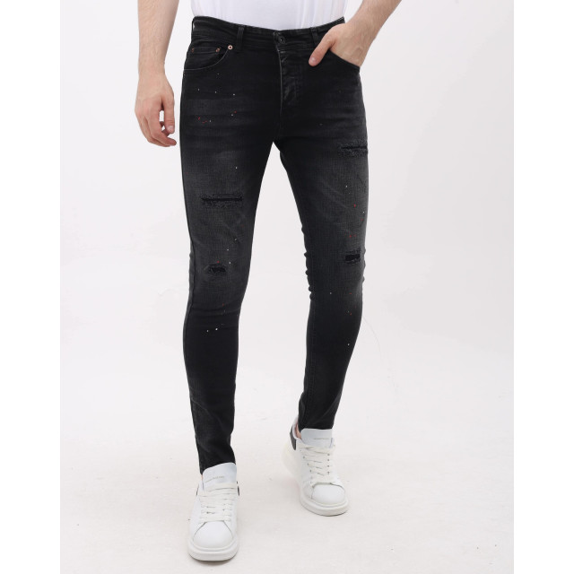Mario Morato Slim fit ripped jeans met verfspatten mm MM-S-1979/116 large