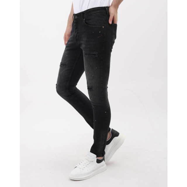 Mario Morato Slim fit ripped jeans met verfspatten mm MM-S-1979/116 large