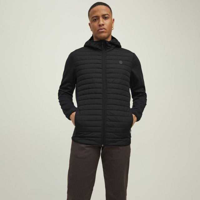 Jack & Jones Multi quilted jacket 12182242-BLK-XL large