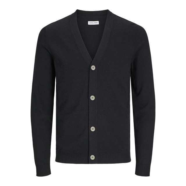 Jack & Jones Emil knit button cardigan 12257492-BLK-S large