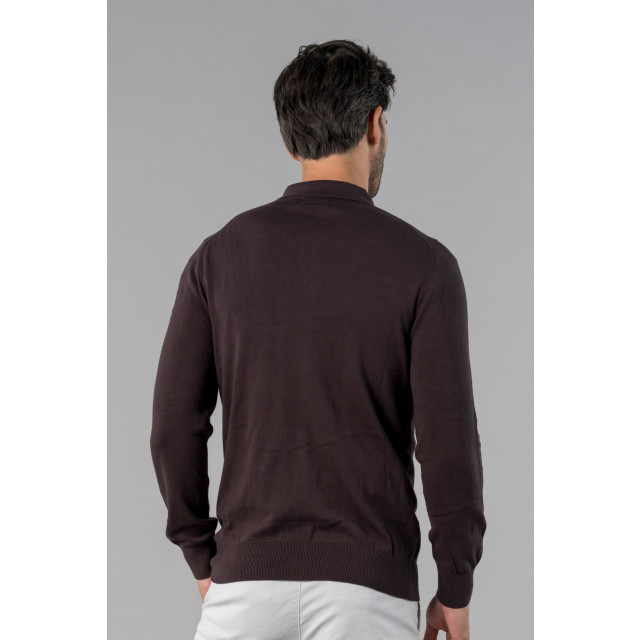 PRESLY & SUN Brad long sleeve knitted polo PS-BRAD-ASF-M large
