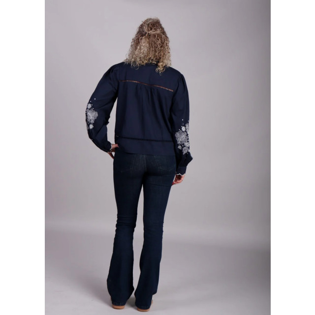Homage to Denim Donker flared jeans zakken jane 8957268885832 large