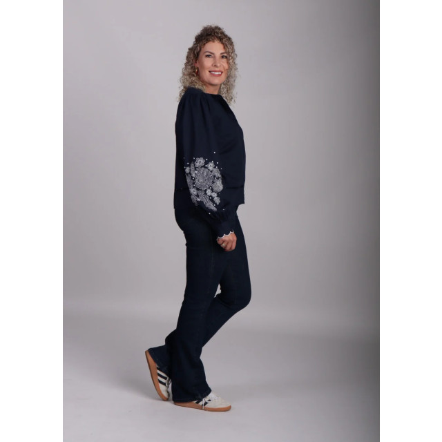 Homage to Denim Donker flared jeans zakken jane 8957268885832 large