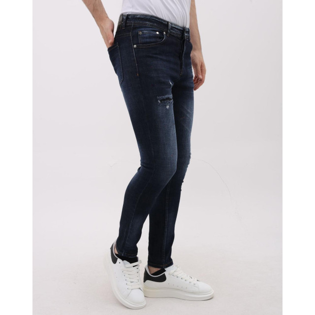 Mario Morato Jeans slim fit stretch met scheuren mm MM-S-1979/101 large