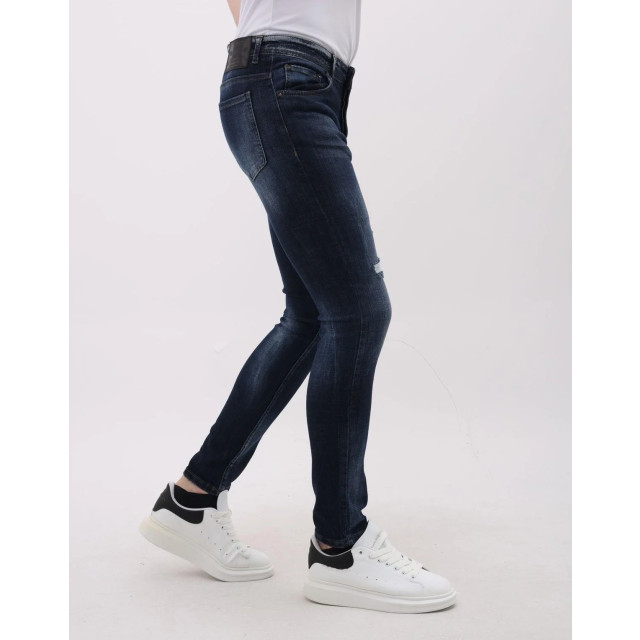 Mario Morato Stretch jeans slim fit met scheuren mm MM-S-1979/112 large