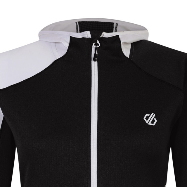 Dare2b Dames convey ii hooded core stretch midlayer UTRG8681_whiteblack large