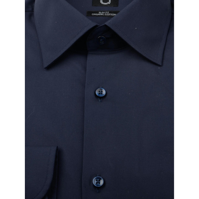 Hugo Boss Boss men business (black) business hemd lange mouw h-hank navy 10219212 50469345/404 166966 large